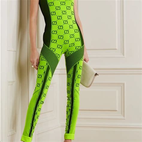 green gucci jumpsuit|Gucci pink jumpsuit.